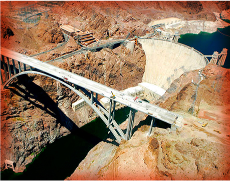 Mike O'Callaghan - Pat Tillman Memorial Bridge Text On Wall